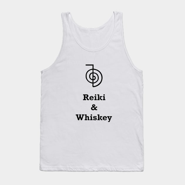 Reiki & Whiskey Tank Top by DreMagiO